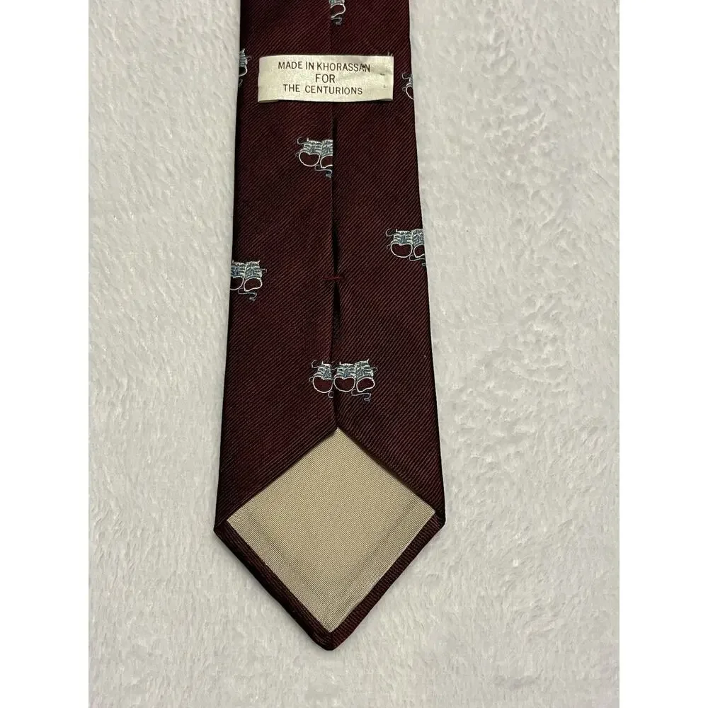 Vintage Khorassan For The Centurions Comedy Tragedy Masks Necktie Theater